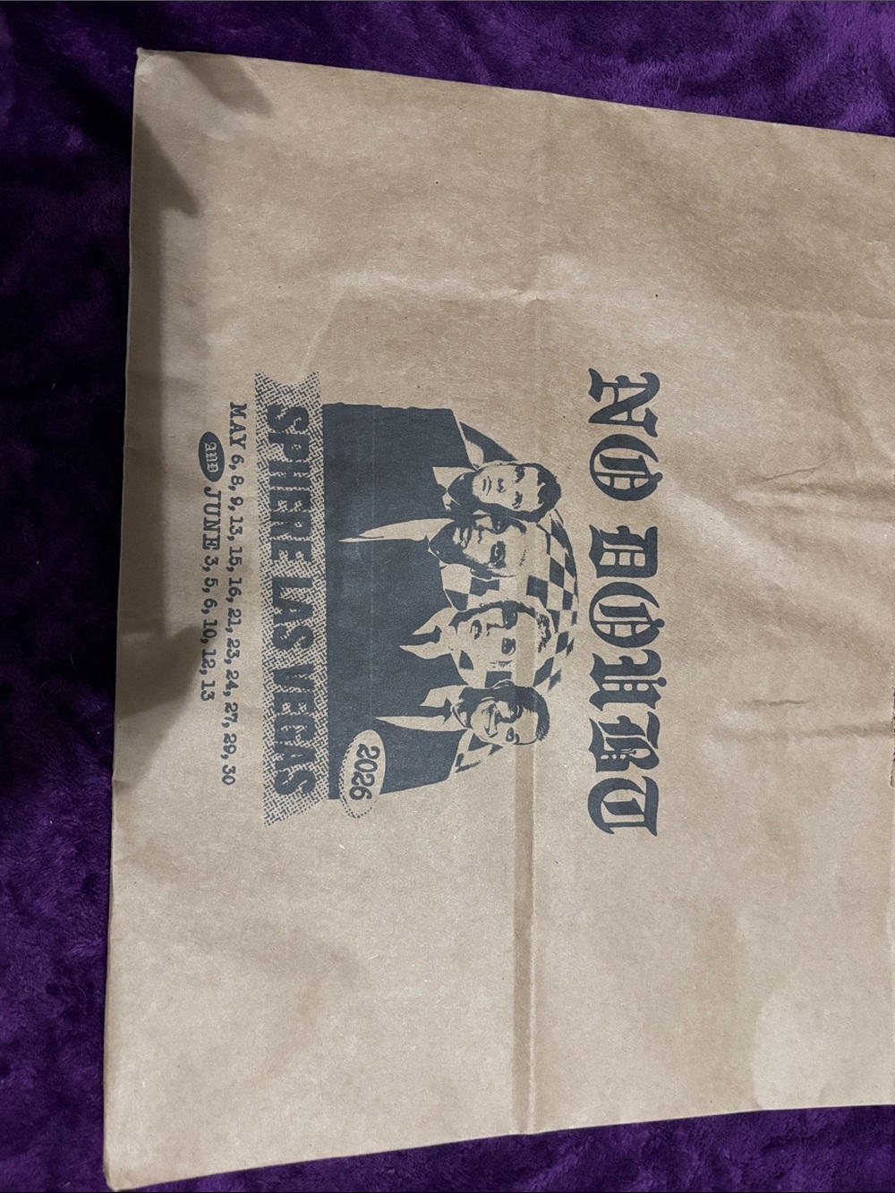 No Doubt Sphere Graphic Paper Tote Bag - Brown